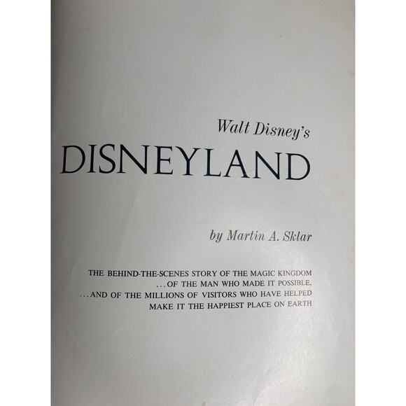 1965 Walt Disneys Disneyland Hardcover Book - Picture 10 of 10